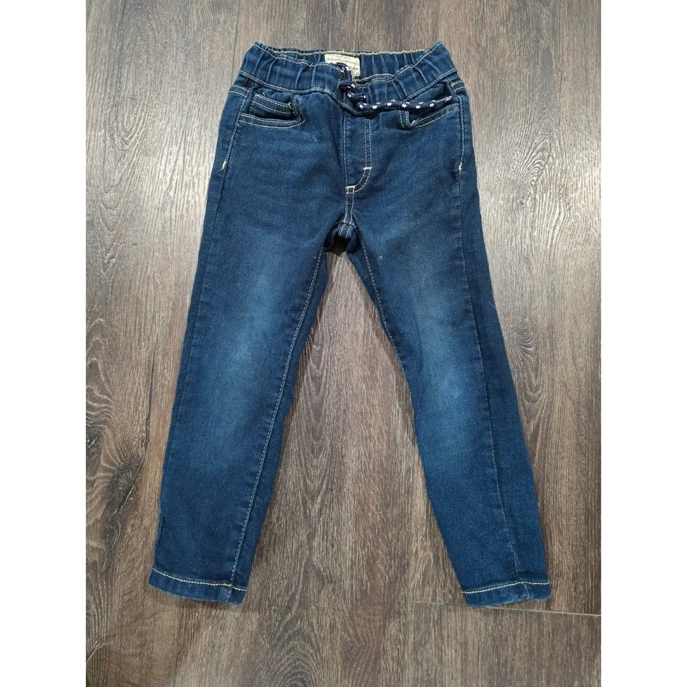 Weatherproof Vintage Boys Dark Wash Denim Jeans Elastic Waist Size 4